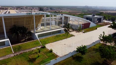 Slight-rotating-view-approaching-The-new-Gambia-National-Assembly-building-in-Banjul
