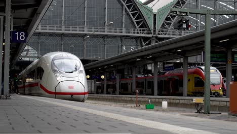 Deutsche-Bahn-High-Speed-Train-Waiting-At-Platform-At-Frankfurt-Main-Station