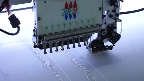 Close-Up-Of-Sewing-Needles-On-Automated-Fabric-Stitching-Machines-At-Garment-Factory-In-Karachi