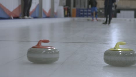 Curling-stone-collides-with-other-stone
