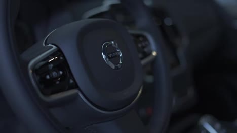 Odesa,-Ukraine---November,-2021:-Volvo-car-steering-wheel-and-dashboard
