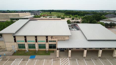 Aerial-footage-of-RockPointe-Church-in-Flower-Mound-Texas