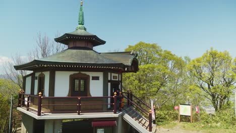 Buddhist-Temple-Located-At-Mount-Moiwa-Observation-Deck-In-Sapporo