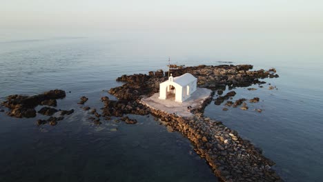 The-Agios-Nikolaos-Church-in-Georgioupolis-town-in-Crete,-Greece