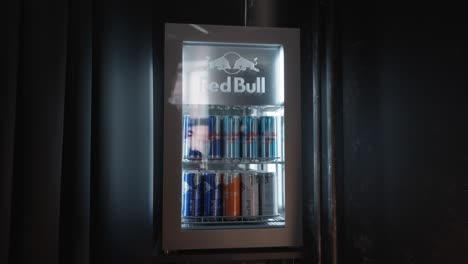 Red-Bull-display-fridge-with-diffrent-flavored-cans-of-Red-Bull