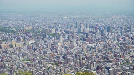 -Sapporo-Cityscape-Metropolis-Viewed-From-Mount-Moiwa