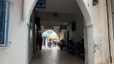 Famous-traditional-Tuisian-market-of-Houmt-Souk-of-Djerba-island-in-Tunisia