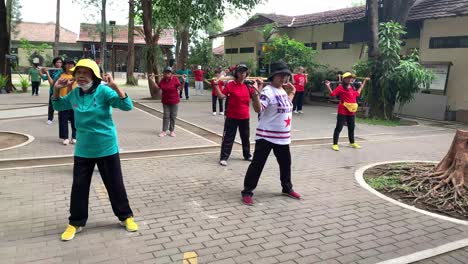 Indonesia---Jul-7,-2023-:-group-of-asian-elderly-people-doing-gymnastics-in-the-park