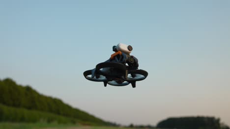 Hovering-FPV-Drone-With-Insta360-Go-3-Attached-On-Top