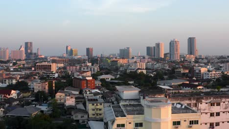 Aerial-drone-shot-of-the-city-of-Bangkok