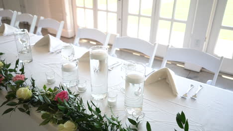 candles-at-head-table-at-wedding-reception-stock-video-footage