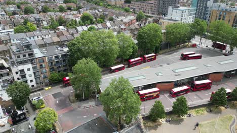 Walthamstow-central-bus-terminal--East-London-drone,aerial