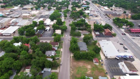 Aerial-footage-of-the-city-of-Lampasas-Texas
