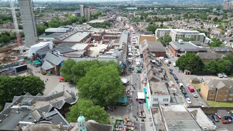 Walthamstow-Market-East-London-Vereinigtes-Königreich-Drohne,-Luftaufnahme