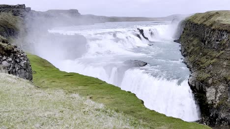 Iceland---Golden-Circle---Explore-the-mesmerizing-landscapes-surrounding-Iceland's-Gullfoss-waterfall