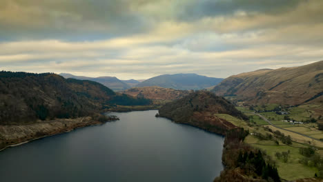 Immerse-yourself-in-the-beauty-and-drama-of-the-Cumbrian-landscape-with-mesmerizing-aerial-drone-footage-of-Thirlmere-Lake-encircled-by-majestic-mountains