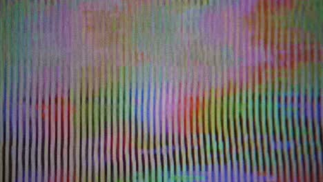 VHS-grain-noise-colorful-dust-and-scratches-pattern,-visual-trippy-effect,-overlay,-damaged-analog-film,-Glitch,-Static,-Interference,-Jammed,-circuit-bend,-Rewind,-4k,-bad-signal