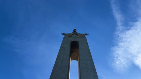 Sanctuary-of-Christ-the-King-of-Portugal-with-blue-sky