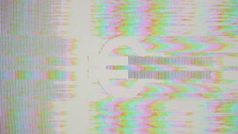 euro-sign-glitch-echo-line,-analog-VHS-Euro-icon,-currency-visual-noise-effect,-fading-lines,-trippy-vivid-colours,-distortion,-interference,-static-noise,-jammed-video-recorder