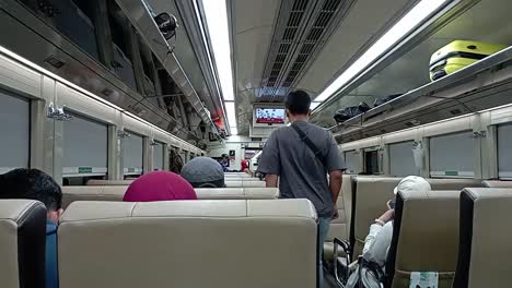 Surakarta,-Indonesia---May-1,-2023-:-situation-inside-the-train-before-departure