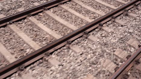 Motion-shot-of-Indian-train-track
