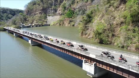 Polaris,-SIDE-BY-SIDE,-CAN-AM,-SXS,-drone-Rally-race,-SIDE-BY-SIDE-over-bridge,-ATV,-UTV-Off-Road-Extreme-Racing,-costa-rica