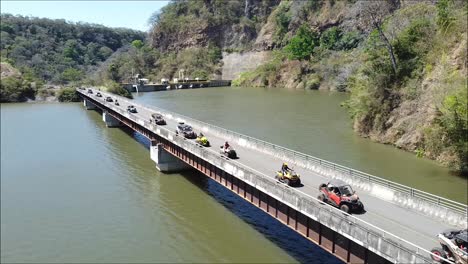 Polaris,-SIDE-BY-SIDE,-CAN-AM,-SXS,-Rally-race,-SIDE-BY-SIDE-over-bridge,-ATV,-UTV-Off-Road-Extreme-Racing,-drone,-costa-rica