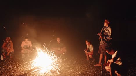 Tropical-Fire-Village-Asia-Group-Camping-Campfire-Florida-Boyscouts-Jungle-Survival-War-Military-Commander