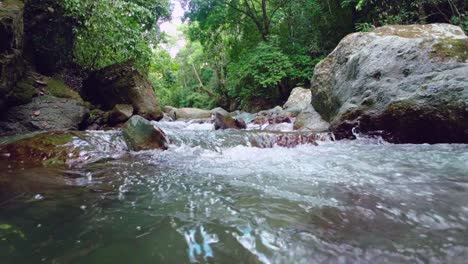 Rapids-Of-Freshwater-River-Of-Jima-Near-Bonao,-Central-Dominican-Republic