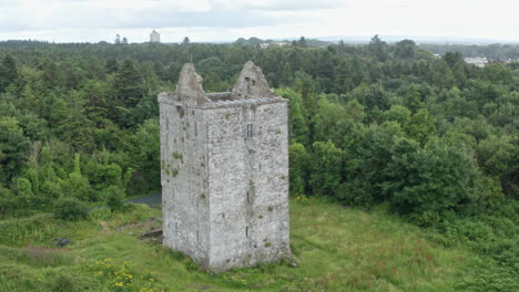 Luftaufnahme-Von-Merlin-Park-Castle-In-Galway,-Irland