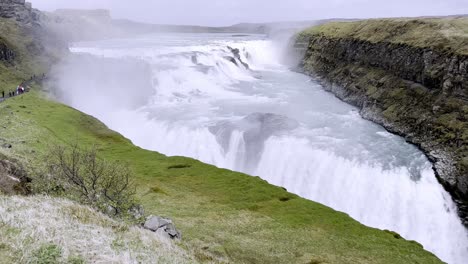 Iceland---Gullfoss-Waterfall---Immersed-in-Nature:-Witnessing-the-Power-and-Beauty-of-the-Golden-Circle-Waterfalls