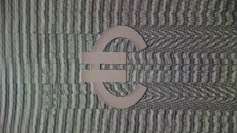 Analog-TV-Störung-Euro-Dollar-Zeichen-Statisches-Rauschen-Textur