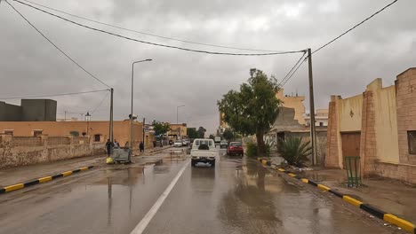Driving-in-small-town-of-Tunisia-where-fuel-is-smuggled-through-illegal-market-of-gasoline-from-Libya