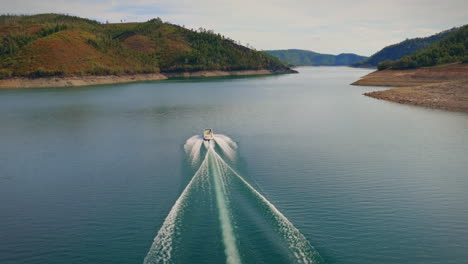 boat-ride-in-river-long-drone-shot