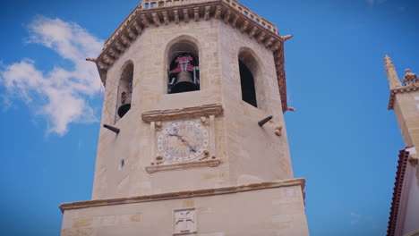 Tomar-Portugal-San-Juan-Iglesia-Medieval-Torre-Del-Reloj