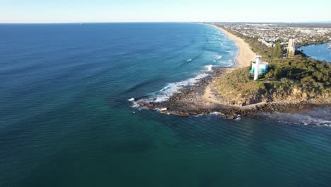 Point-Cartwright-Lighthouse-On-The-Mouth-Of-Mooloolaba-River