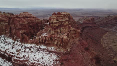 Felsformationen-Im-Spotted-Wolf-Canyon-–-Colorado-–-Luftaufnahmen-Von-Drohnen-–-Tagsüber