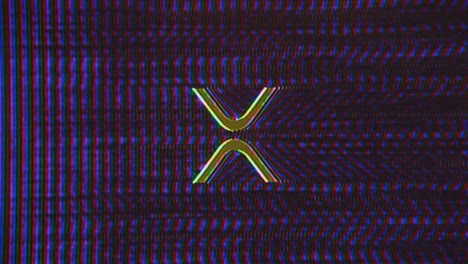 Ripple-XRP-coin-Crypto-Currency-Analog-Tv-Glitch-Noise-Texture