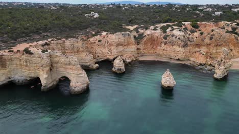 Drone-shot-of-Algarve-Coast-in-Portugal