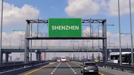Shenzhen-Verkehrsschild