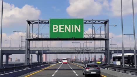 Benin-Verkehrsschild