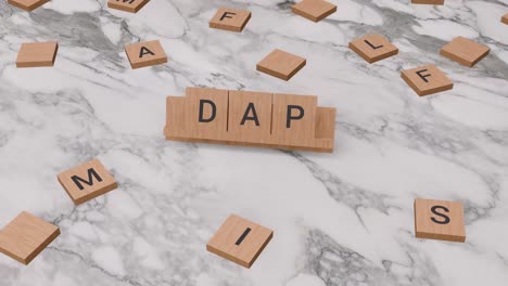 Dap-Wort-Auf-Scrabble