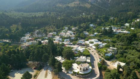 Quaint-Town-of-Kos,-Greece-Aerial-View