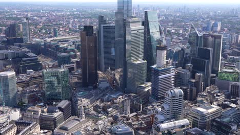 Luftaufnahme-Der-Bank-Of-England-Und-Der-City-Of-London-Towers