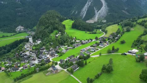 Charming-Alpine-village-nestled-in-Austrian-Alps
