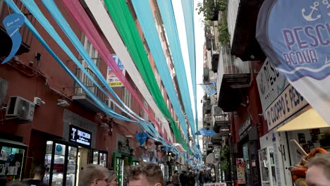 Colourful-Ribbons-Lining-Whole-Street-In-Naples