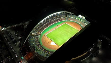 SAN-JOSE,-COSTA-RICA---MARCH-28,-2023:-glimpse-the-breathtaking-Estadio-Nacional-at-La-Sabana-Metropolitan-Park,-as-an-aerial-drone-reveals-its-beauty