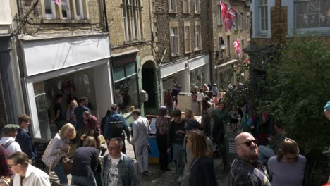 Overlooking-a-steep-street-during-a-craft-market-in-an-English-town