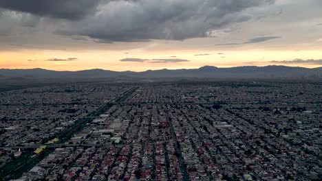 Ecatepec-from-the-Clouds:-Enchanting-Aerial-Hyperlapse,-Mexico