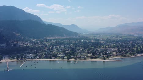 Overlooking-Chase-Village:-Aerial-Footage-Captures-the-Serenity-of-Little-Shuswap-Lake
